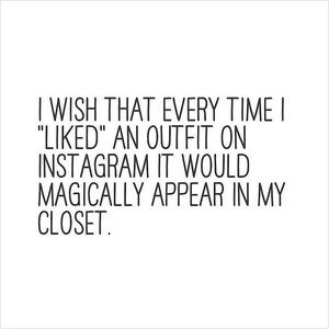I wish...